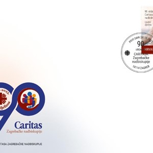 Nova prigodna poštanska marka izdana povodom 90. obljetnice Caritasa Zagrebačke nadbiskupije